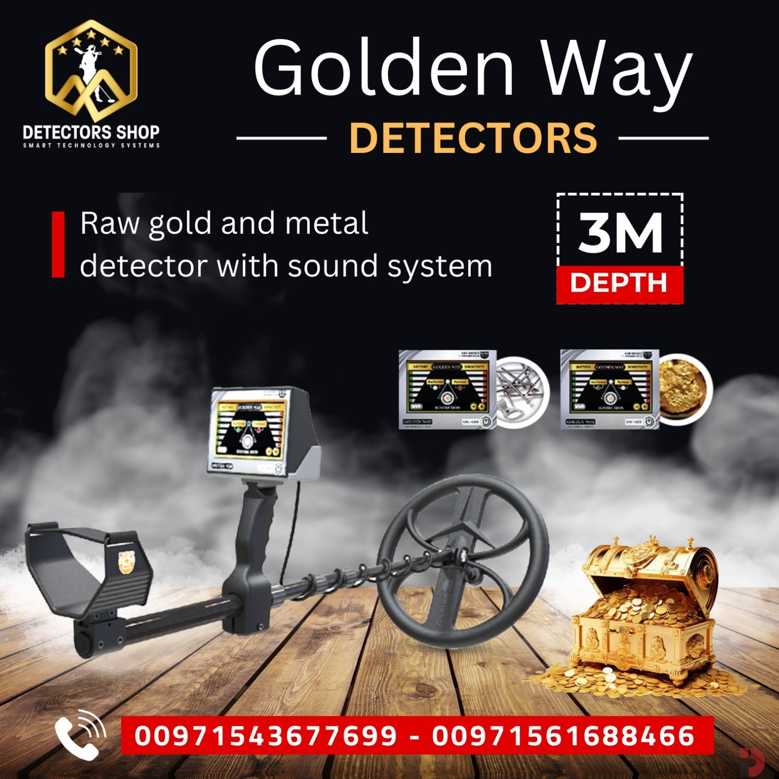 GOLDEN WAY  bronze and silver coins detector